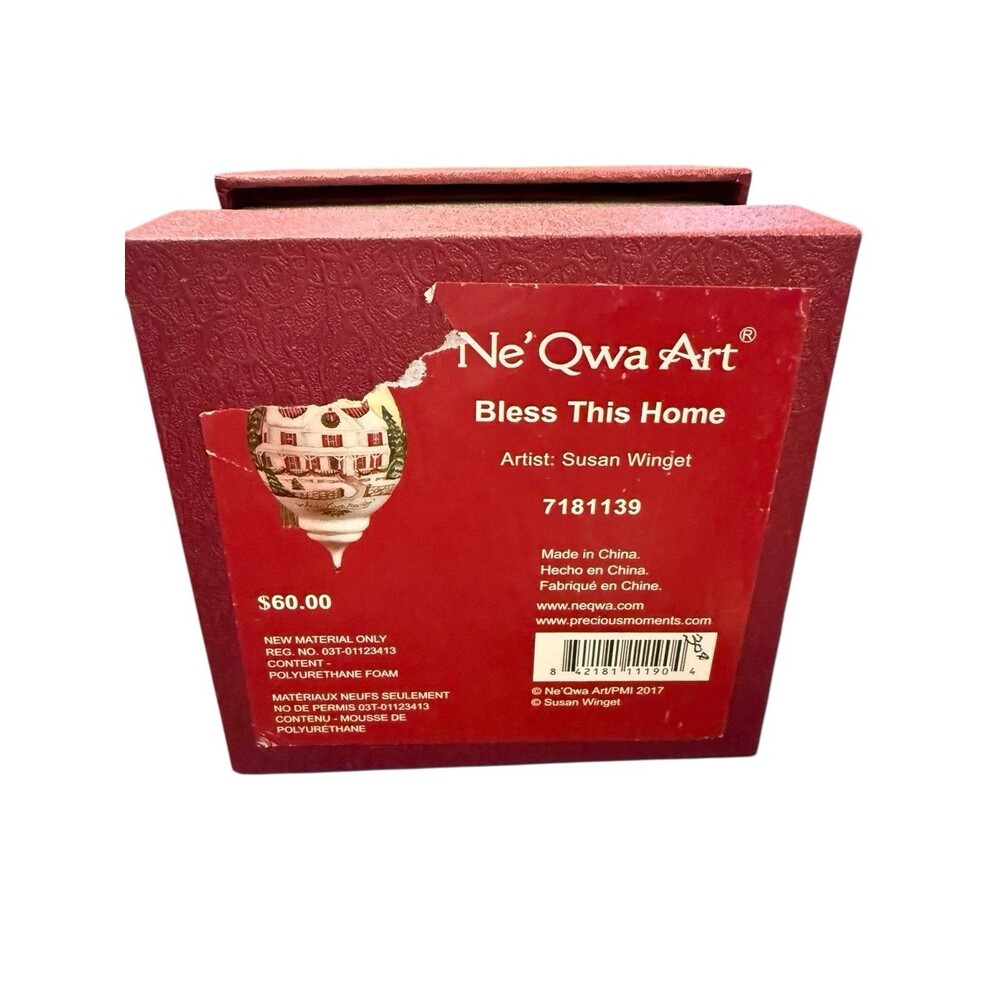 Neqwa Ne'Qwa Art Christmas Ornament Bless This Home #7181139 Artist Susan Winget - Picture 7 of 8